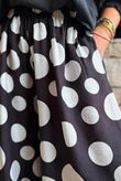 Basso Big Dot Balloon Cuff Pant Black & White